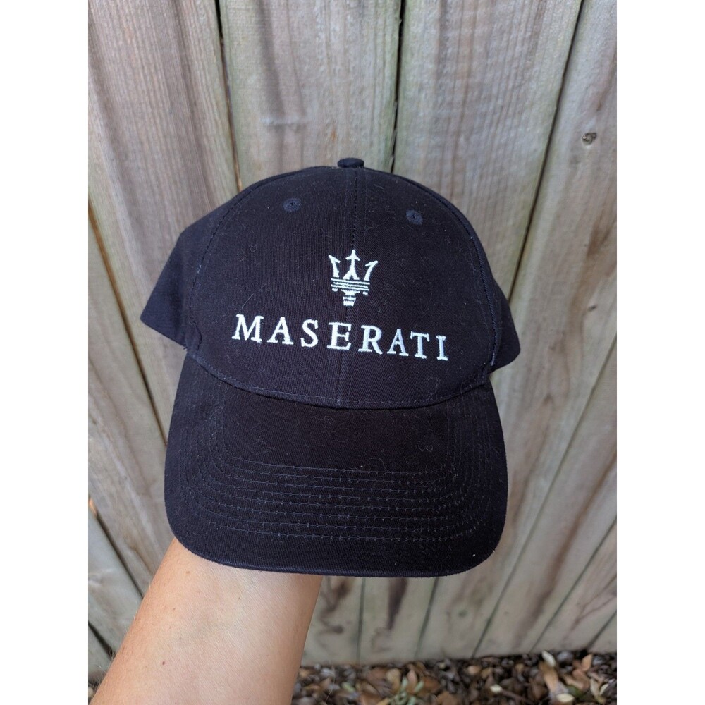 Maserati Strapback Hat Cap Blue One Size Cotton Twill Dad